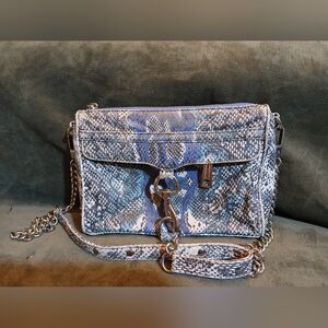 Blue Snake Print Rebecca Minkoff Crossbody Bag